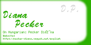 diana pecker business card